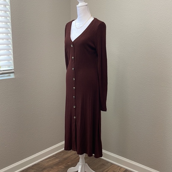 Brown Knit Dress - Picture 5 of 7